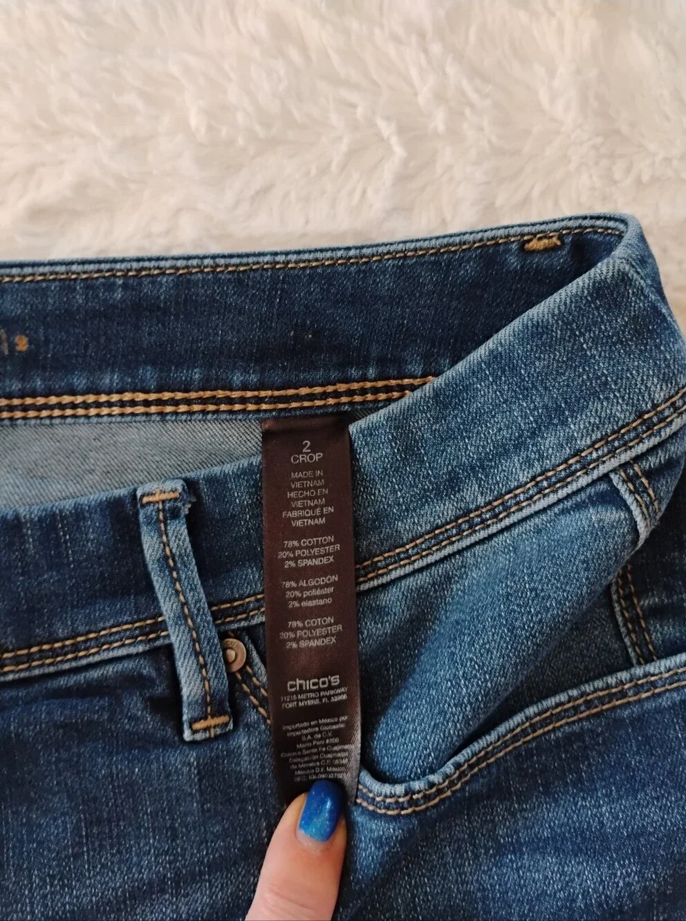 Chico's So Slimming Girlfriend Crop Jeans